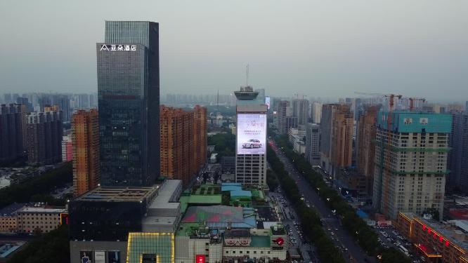 邯郸 地标 航拍 丛台公园 