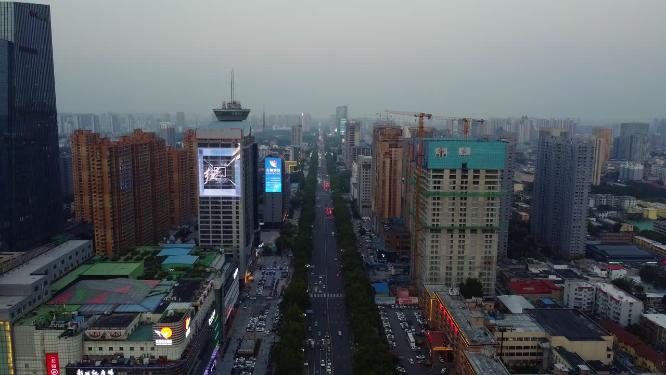 邯郸 地标 航拍 丛台公园 
