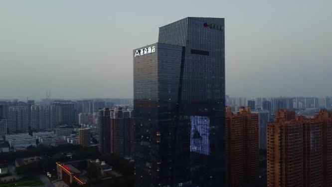 邯郸 地标 航拍 丛台公园 