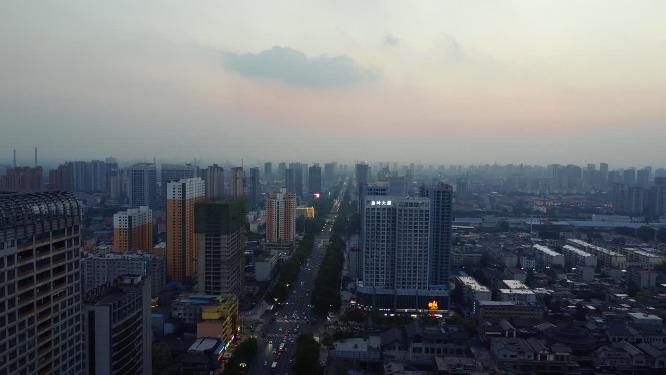 邯郸 地标 航拍 丛台公园 