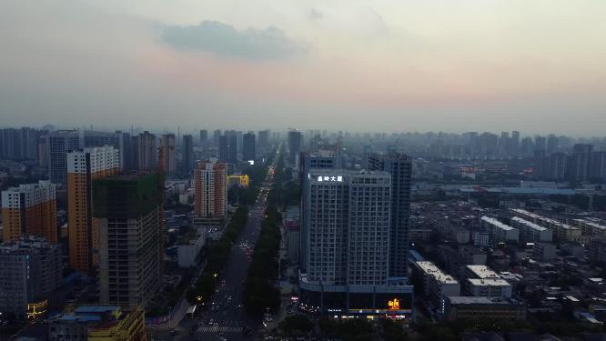 邯郸 地标 航拍 丛台公园 