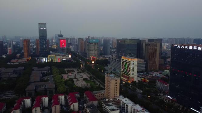 邯郸 地标 航拍 丛台公园 