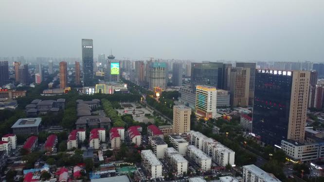 邯郸 地标 航拍 丛台公园 