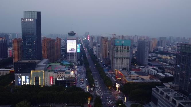 邯郸 地标 航拍 丛台公园 