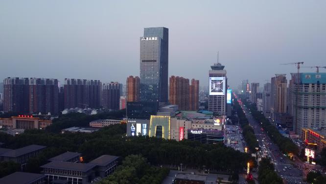 邯郸 地标 航拍 丛台公园 