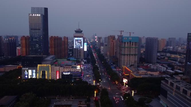 邯郸 地标 航拍 丛台公园 