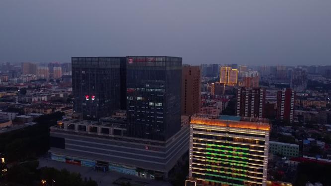 邯郸 地标 航拍 丛台公园 