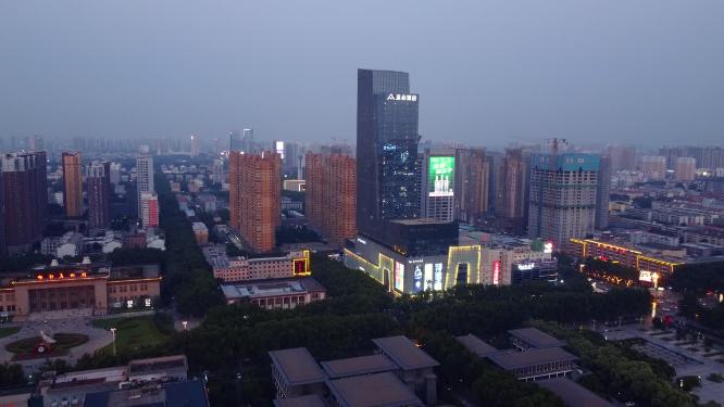 邯郸 地标 航拍 丛台公园 