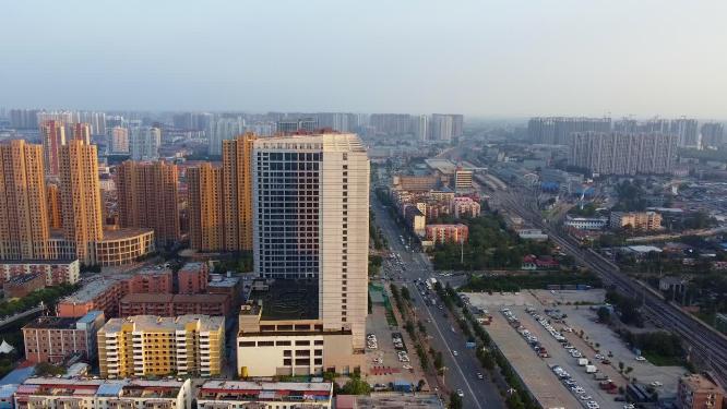 邯郸 地标 航拍 丛台公园 