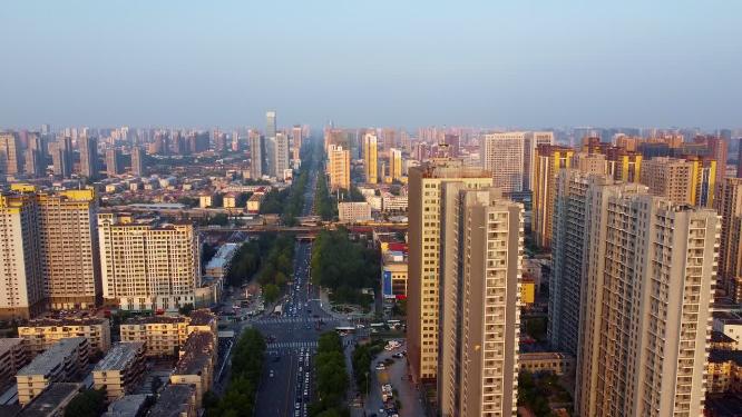 邯郸 地标 航拍 丛台公园 