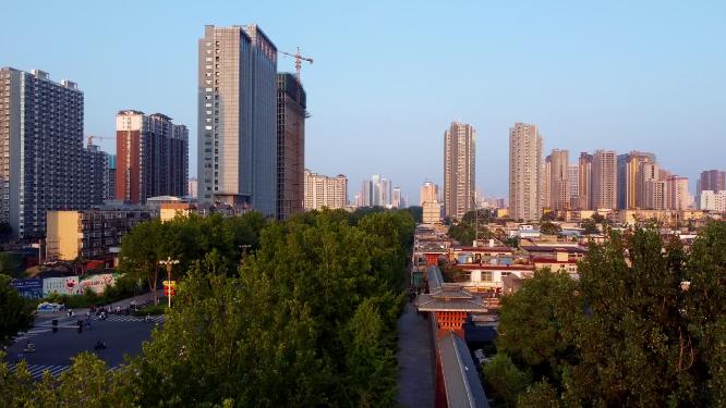 邯郸 地标 航拍 丛台公园 