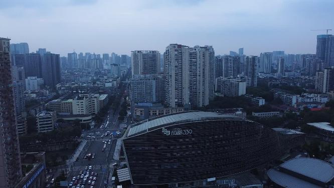 成都 地标 航拍
