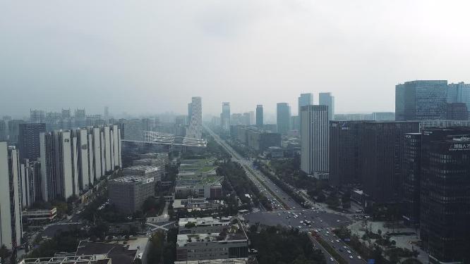 成都 地标 航拍 