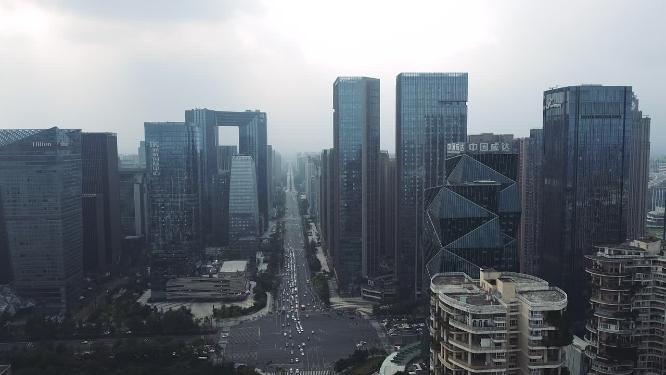成都 地标 航拍 