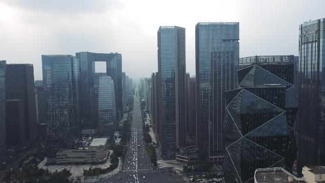 成都 地标 航拍 