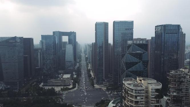 成都 地标 航拍 