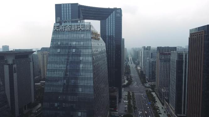 成都 地标 航拍 