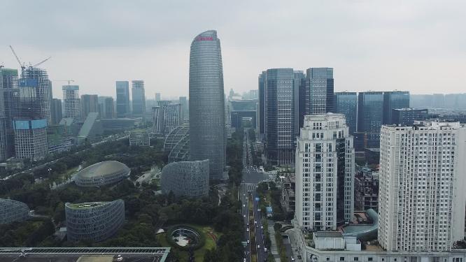 成都 地标 航拍