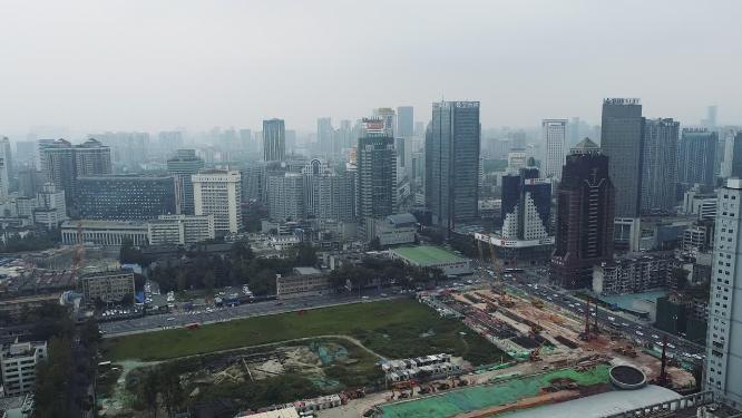 成都 地标 航拍 