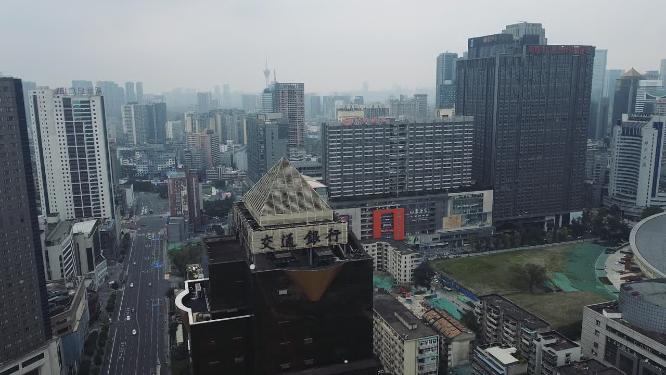 成都 地标 航拍 