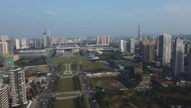 成都 地标 航拍 