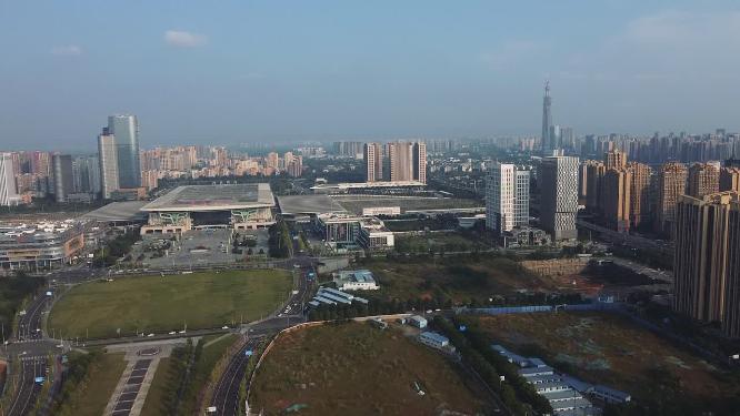 成都 地标 航拍 