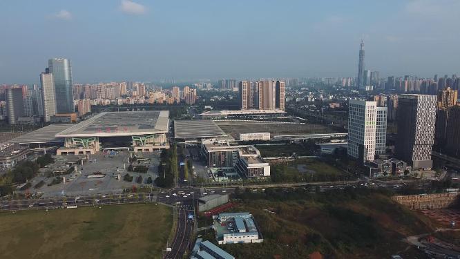 成都 地标 航拍 