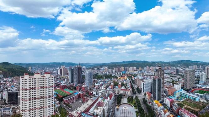 吕梁城市延时摄影广角