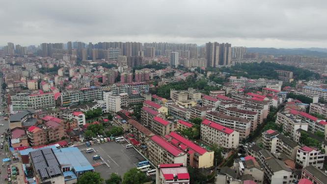 航拍湖南娄底双峰蔡和森同志纪念馆4A景区