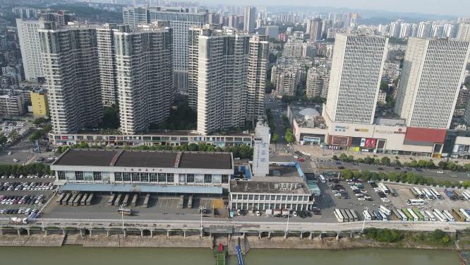 航拍湖北宜昌三峡旅游度假区