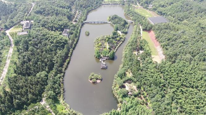 航拍湖南湘潭盘龙大观园4A景区