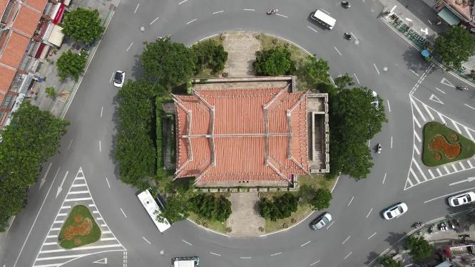 航拍福建泉州古城朝天门历史文化建筑