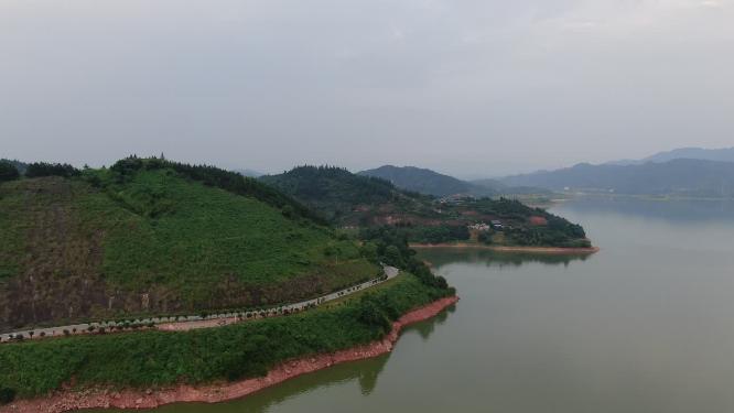 航拍湖南怀化洪江清江湖国家湿地公园