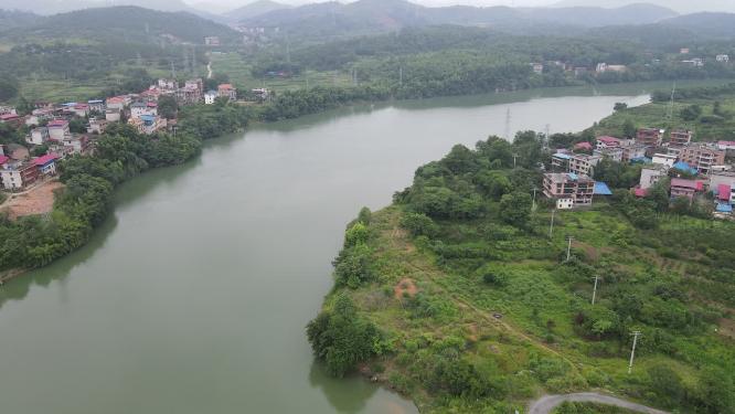航拍湖南邵阳隆回县赧水风光