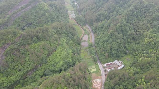 航拍湖南通道万佛山4A景区