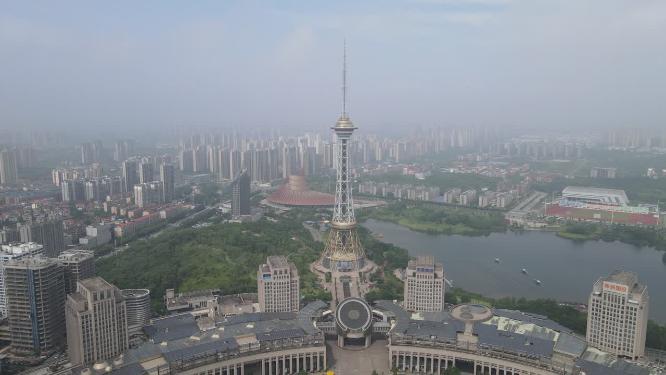 航拍湖南株洲神农城4A景区