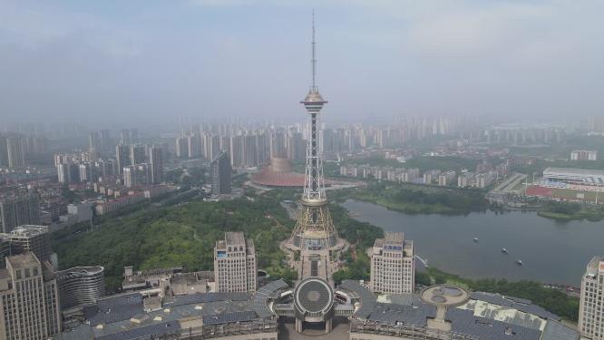 航拍湖南株洲神农城4A景区