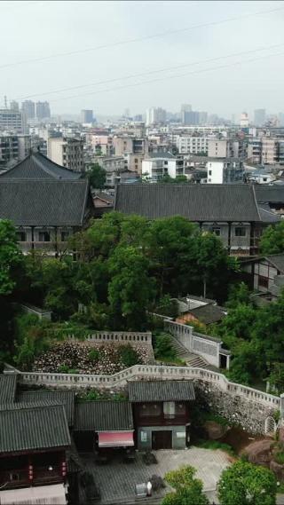城市航拍湖南湘潭窑湾历史文化旅游街区