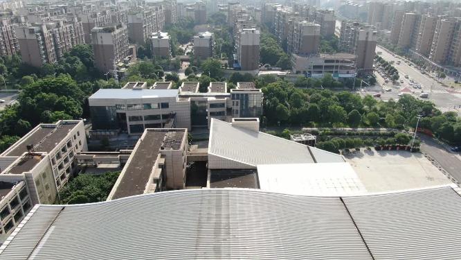 航拍湖南省文化馆