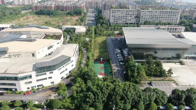 航拍湖南省地质博物馆
