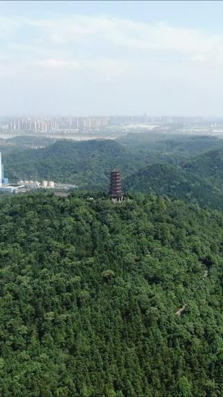 旅游景区湖南湘潭盘龙大观园八合塔