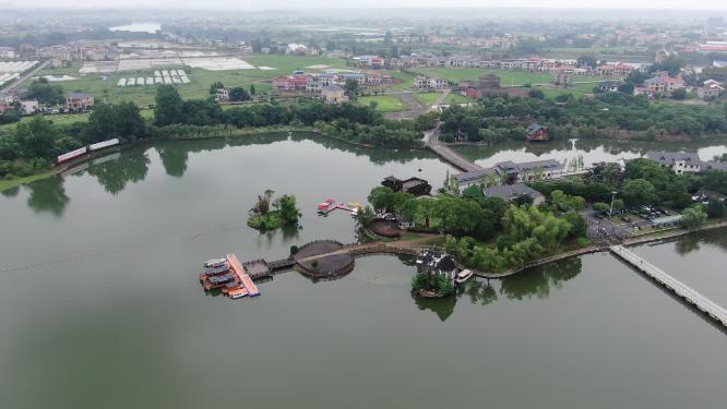 旅游景区湖南湘乡东山岛茅浒水乡4A景区