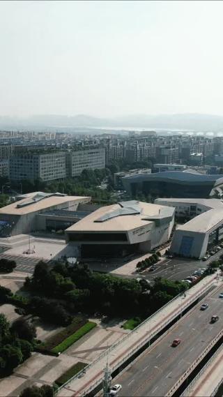 航拍湖南省地质博物馆