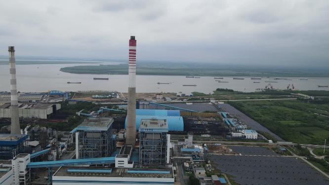 航拍湖南岳阳工业区厂房