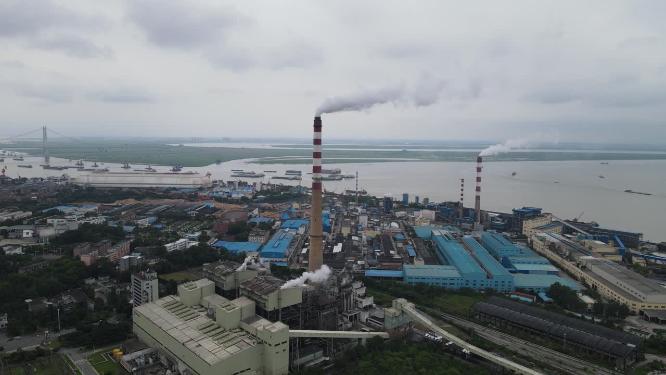 航拍湖南岳阳工业区厂房
