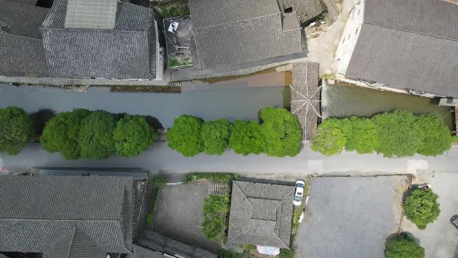 航拍少数民族侗寨民族建筑