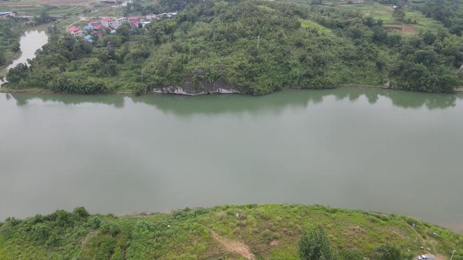 航拍湖南邵阳隆回县赧水风光