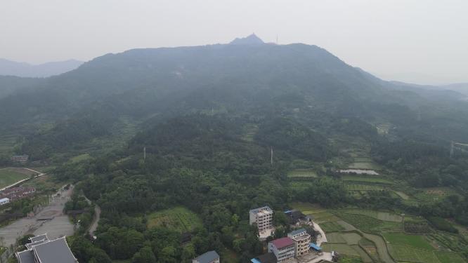 航拍湖南靖州飞山4A景区
