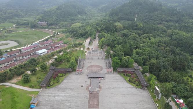 航拍湖南靖州飞山AAAA景区