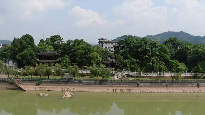 航拍湖南怀化黔阳古城4A景区